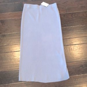 Beige Brand Ladies Sweater Skirt (Color- Light Steel Blue)